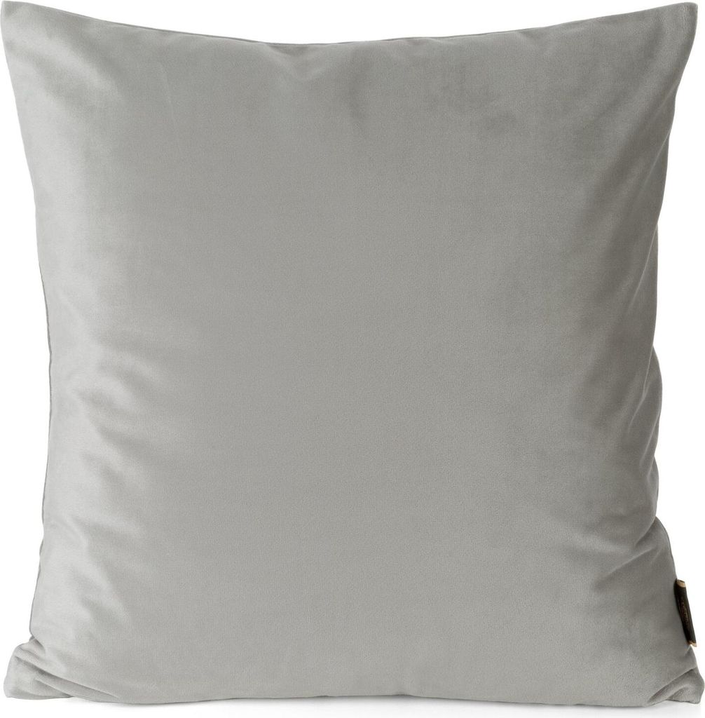 EUROFIRANY | Kissenbezug - 60 x 60 cm - silberfarbene Kissenhülle - Modern