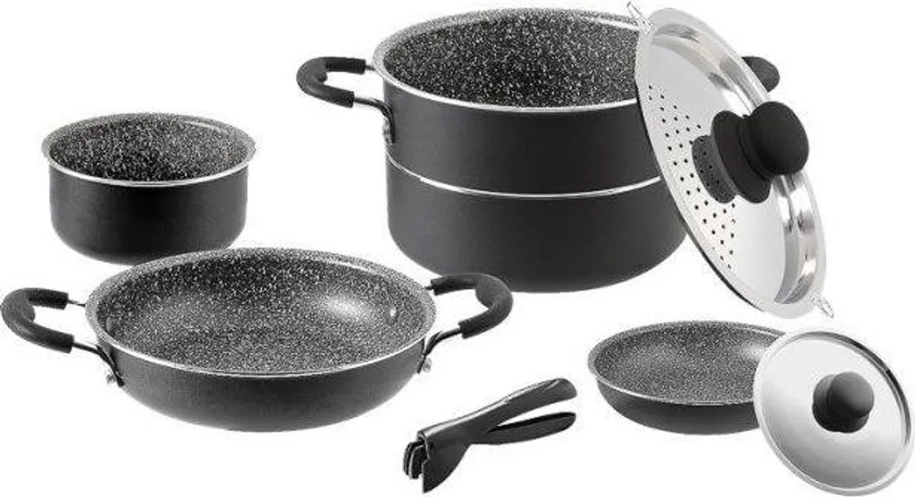 Set Pentole Brunner Popote 7 Pezzi Campeggio e Camper Professionale