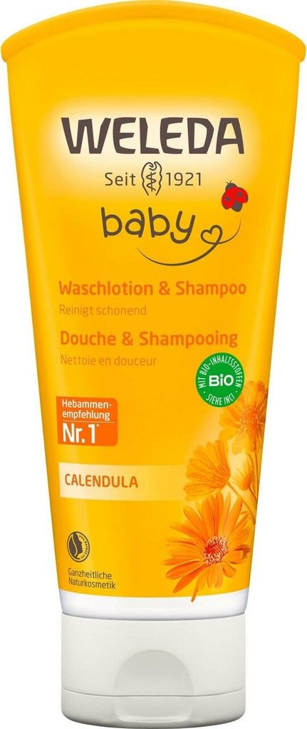 Weleda Calendula Waschlotion & Shampoo, Unisex, normale Produktbild 