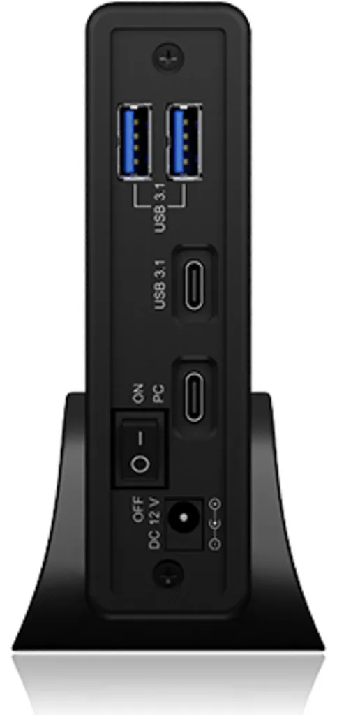 RaidSonic ICY BOX IB-382H-C31 Boîtier Disque Dur USB-C avec Hub Intégré