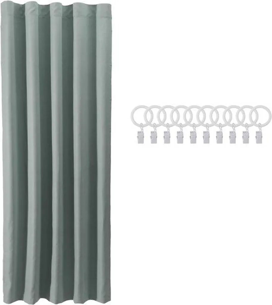 Rideaux occultants thermiques gris 140x240 cm pour un sommeil profond