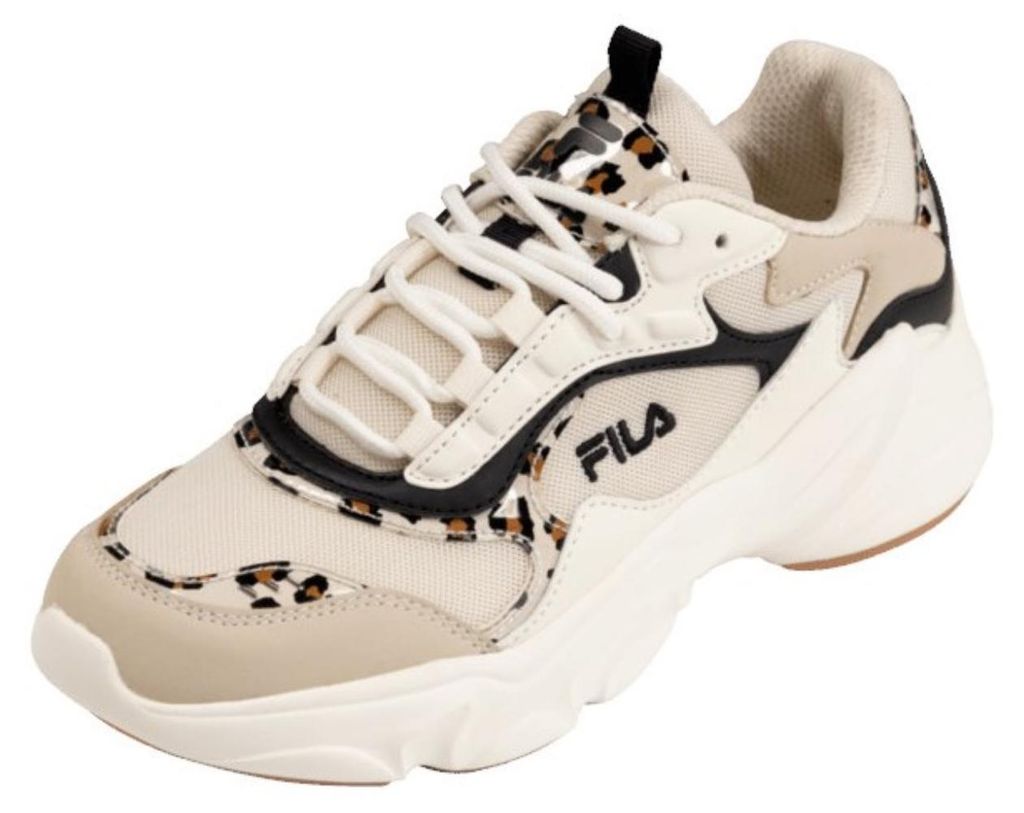 FILA Damen Sneaker Collene aus Mesh und Kunstleder mit Chunky-Sohle und gepolsterter Ferse