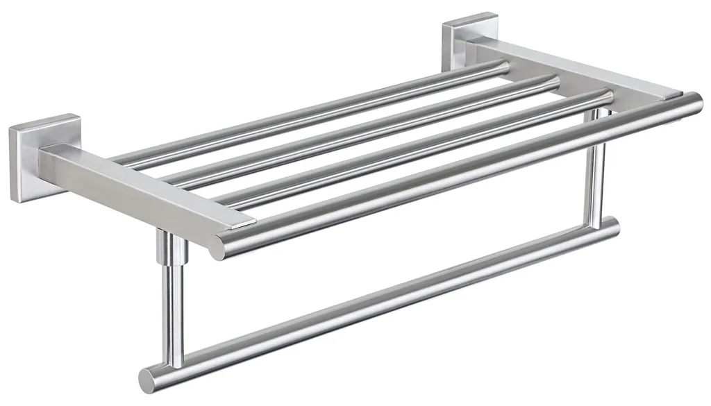 Porte-serviettes brossé en inox 304 avec système de fixations invisibles