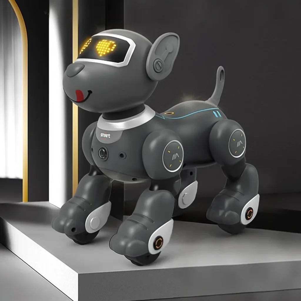 Chien robot télécommandé pour apprendre en jouant cadeau enfant 5-10 ans