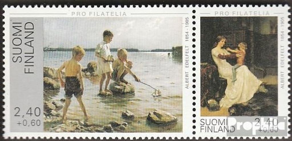 Briefmarken Finnland 1995 Mi 1289-1290 Paar (kompl.Ausg.) postfrisch Gemälde