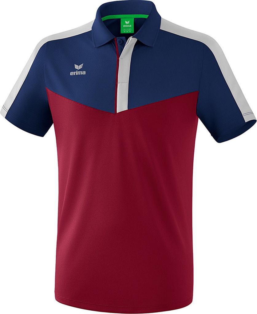 Erima Training Squad Poloshirt Traininsshirt Herren navy bordeaux silbergrau Gr L