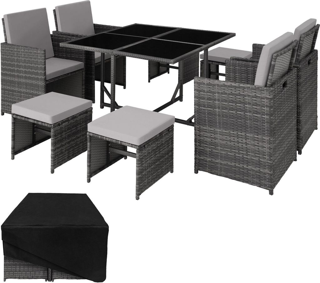 Rattan Sitzgruppe Bilbao für 4 bis 8 Personen Produktbild 