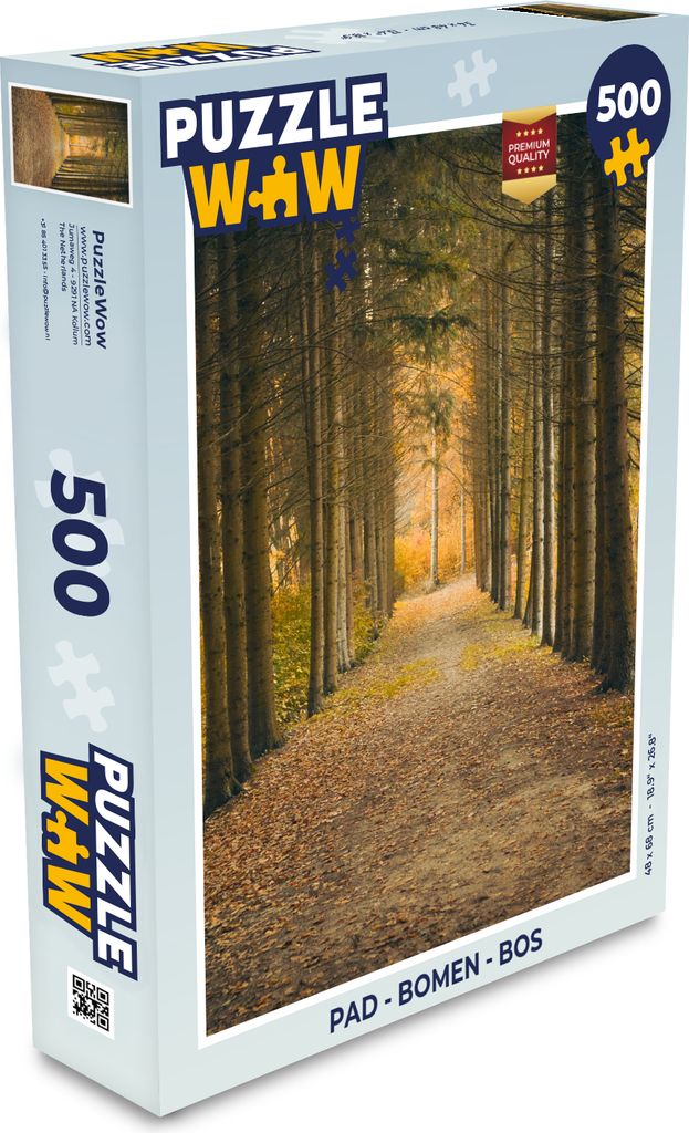 MuchoWow Puzzle 500 Teile Pfad - Bäume - Wald - Denken - Spiel - Toy
