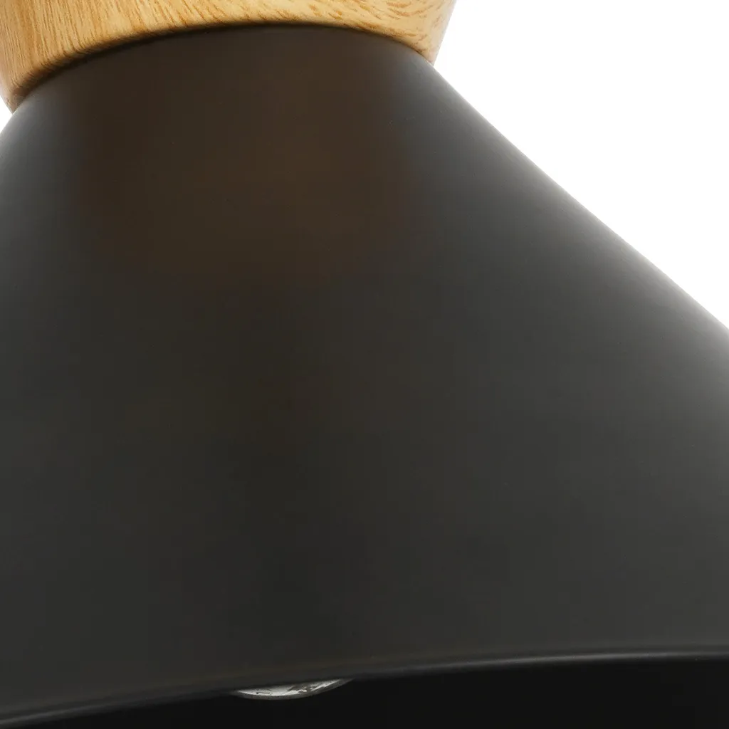 Suspension Plafond Noire E27 pour Éclairage Ciblée Table et Hall - 2x - 8