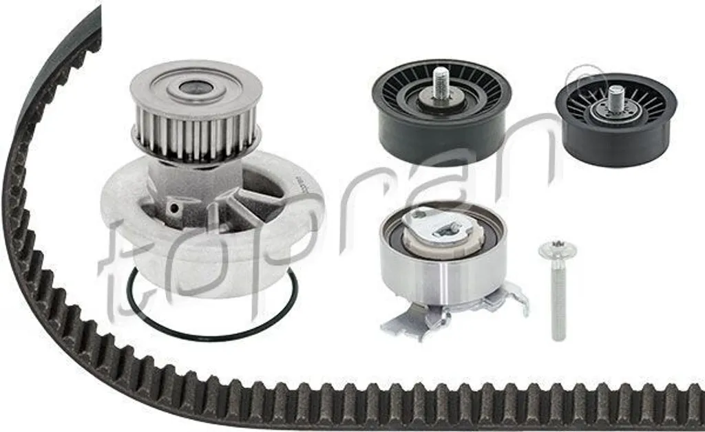 Pompe à eau renforcée TOPRAN 207 898 et kit distribution complet
