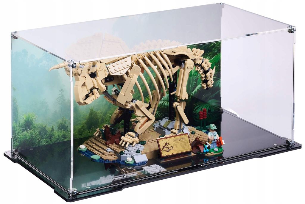 Čierna vitrína s potlačenou zadnou stenou pre LEGO® 77985 Obrázok produktu 