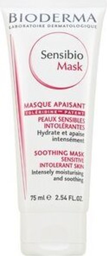 A tube of Bioderma Sensibio Mask is shown against a white background.