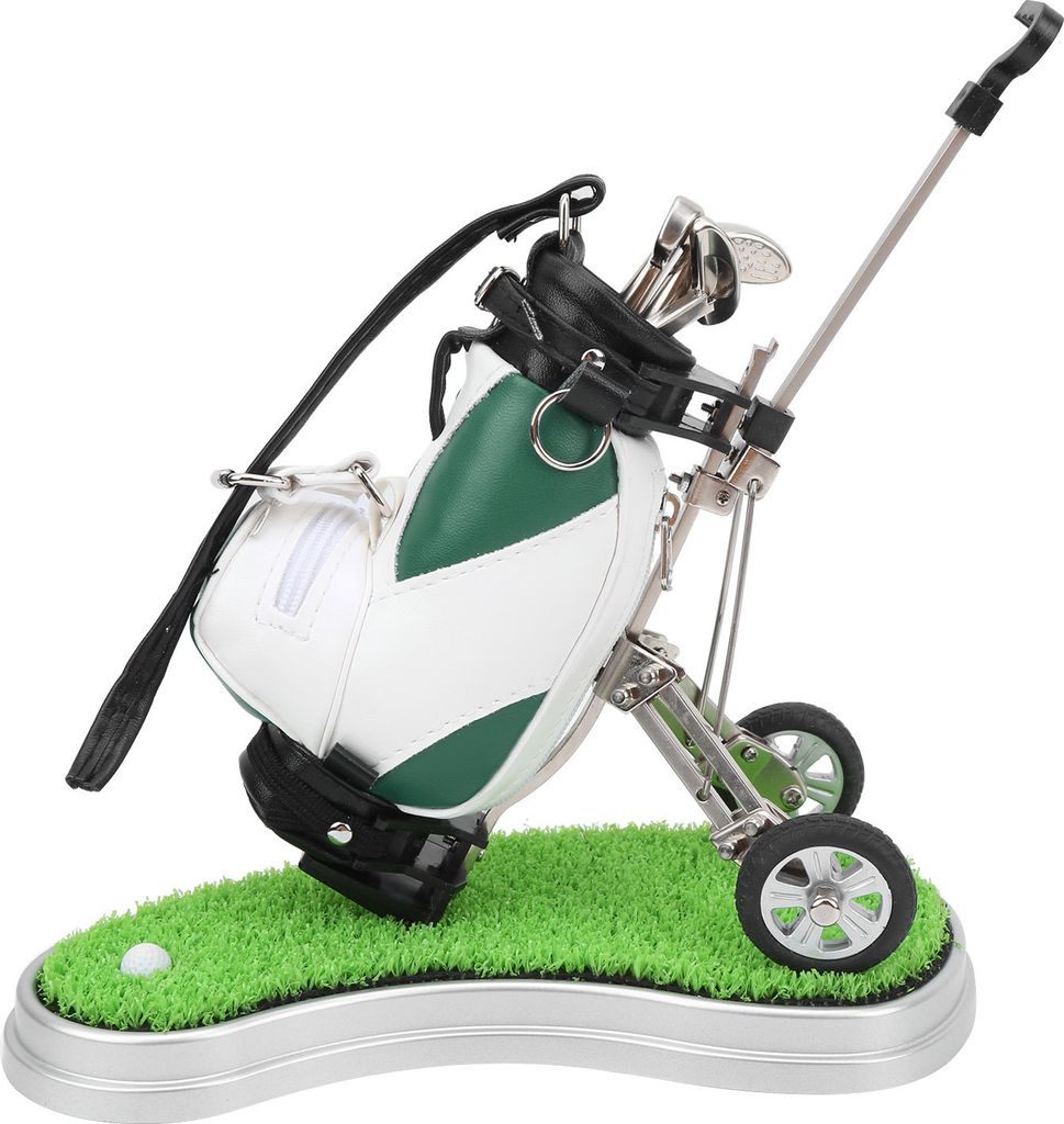 Golf Stift Set,Desktop Golf Tasche,Mini Golf Tasche,Golf Tasche Stift Set,Golf Stift Geschenk Set,Golf Stifte Tasche mit Tasche