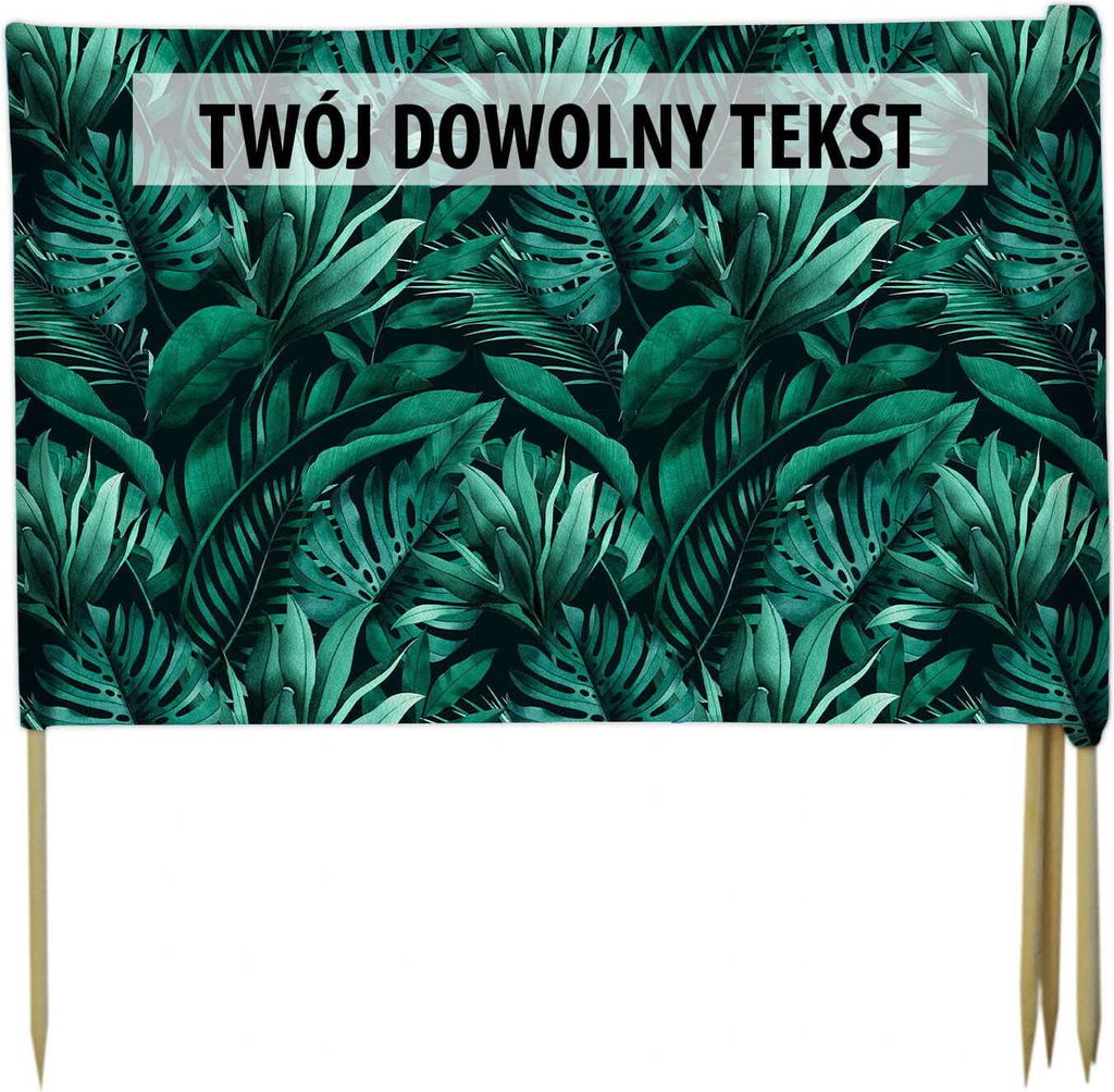 PARAWAN PLAŻOWY Rośliny z indywidualnym napisem 5 PANELI Zdjęcie produktu 