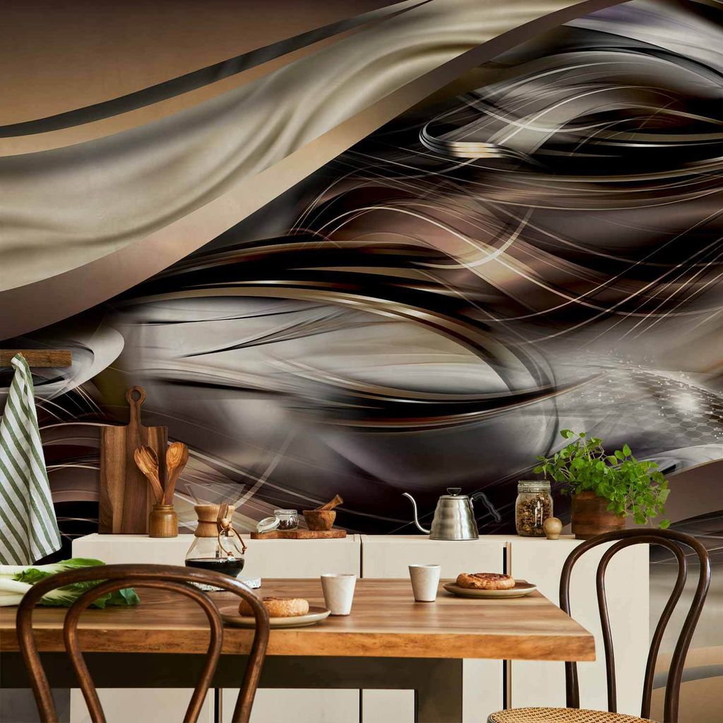 Vlies Fototapete - Amber winds 100x70 cm Abstrakt a-A-0090-a-b