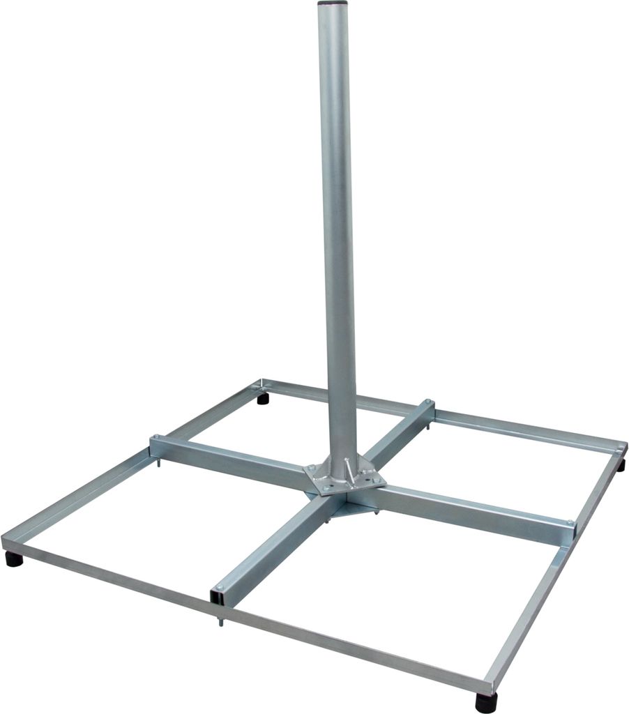 PremiumX Balkonständer PROFI 4x 50x50cm Stahl 1m Mast 60mm Produktbild 