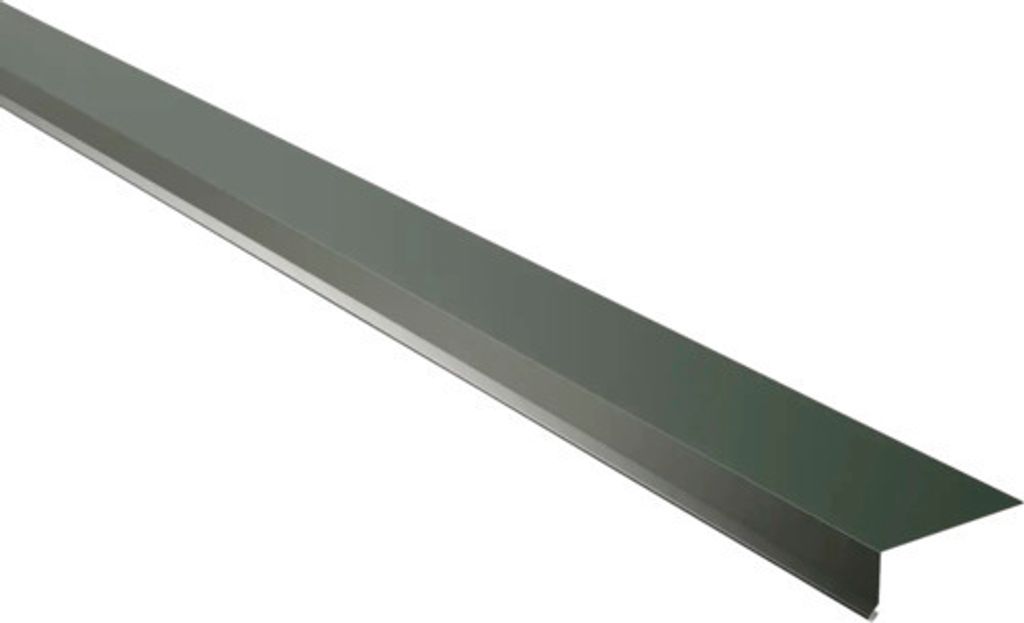 PRECIT Traufblech für Trapezblech 95° nadelgrün RAL 6020 2000 mm x 80 mm x 30 mm x 0,5 mm