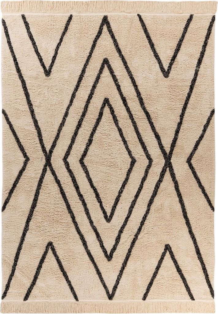 Mylen 500 Creme / Schwarz 80cm x 150cm