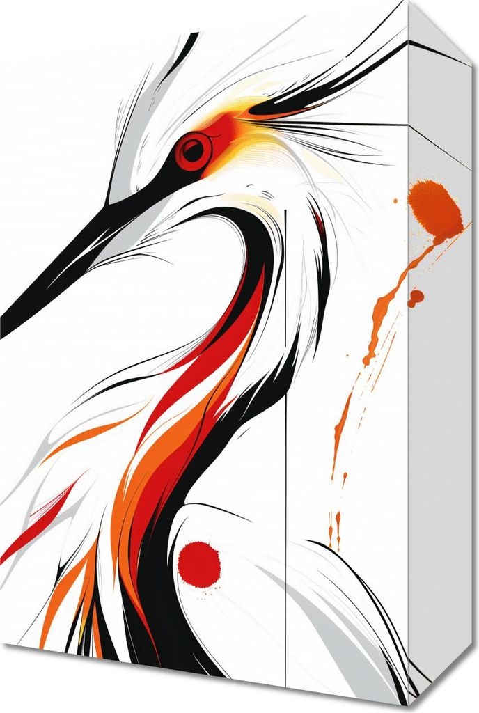 Bild 20x30cm Storch