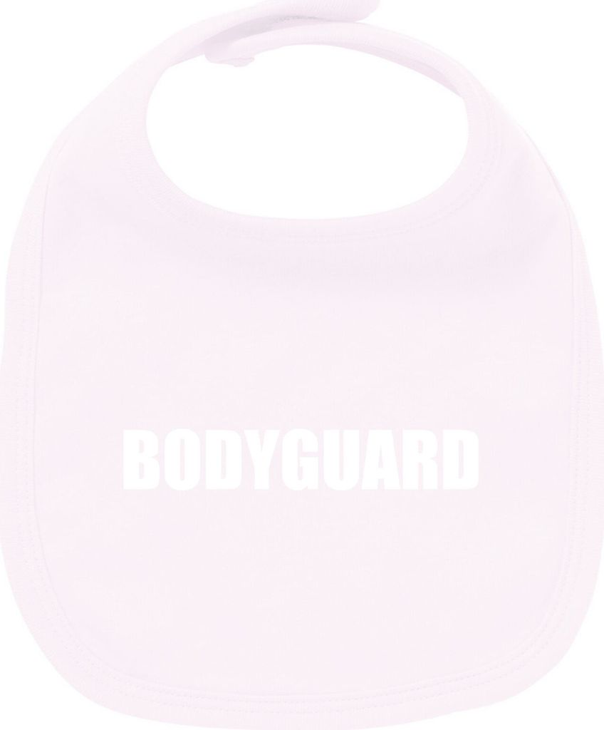 Huuraa Unisex Babylatz Bodyguard Schriftzug Geschenk Babypink Baumwolle Bodyguard Mitbringsel