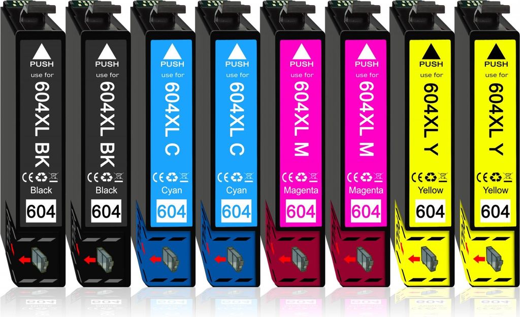 8er Pack Druckerpatronen 604 604XL kompatibel mit Epson XP-3205