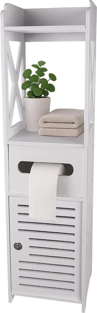 Toilettenschrank mit Toilettenpapierhalter, Produktbild 