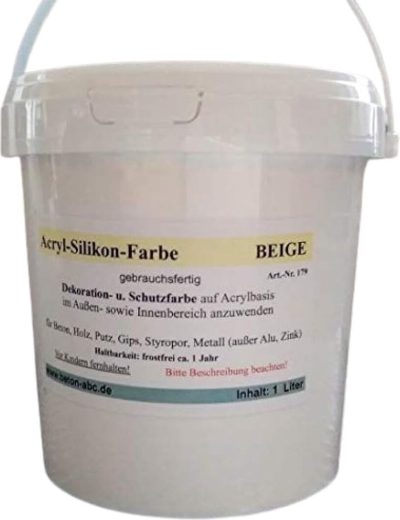 Acryl-Silikon Farbe BEIGE, wasserdampfdurchlässig, Produktbild 