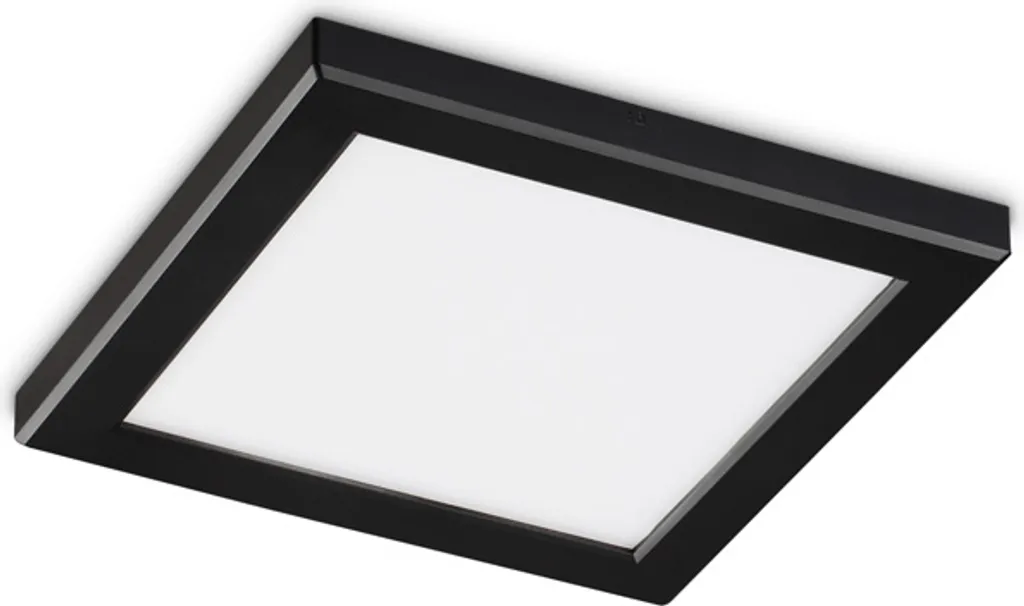 Plafonnier LED Aura Noir 20W : Éclairage Anti-Éblouissement et Économique