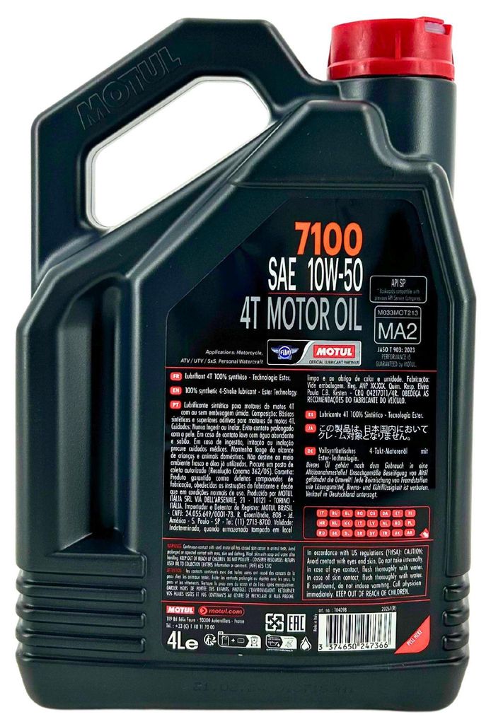Motul 7100 10W-50 4T 4 litri Immagine del prodotto 