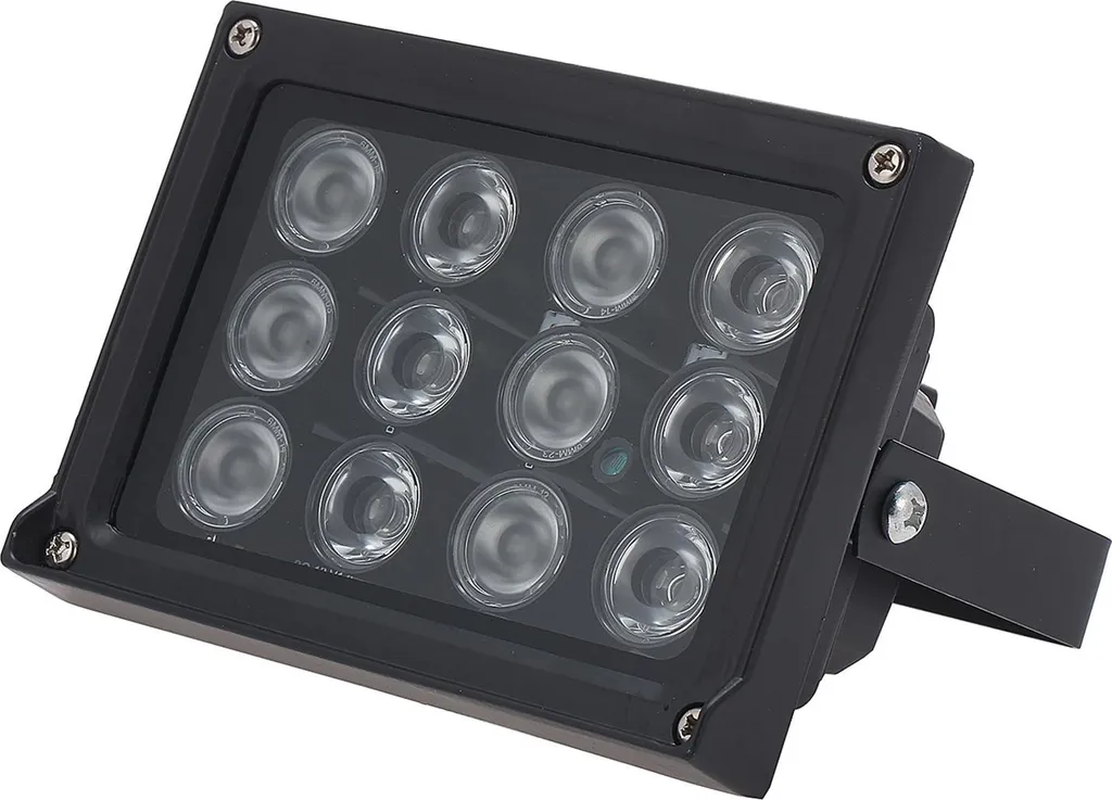 Projecteur IR 12 LED Wide Angle Long Range IP65 pour Sécurité Nocturne