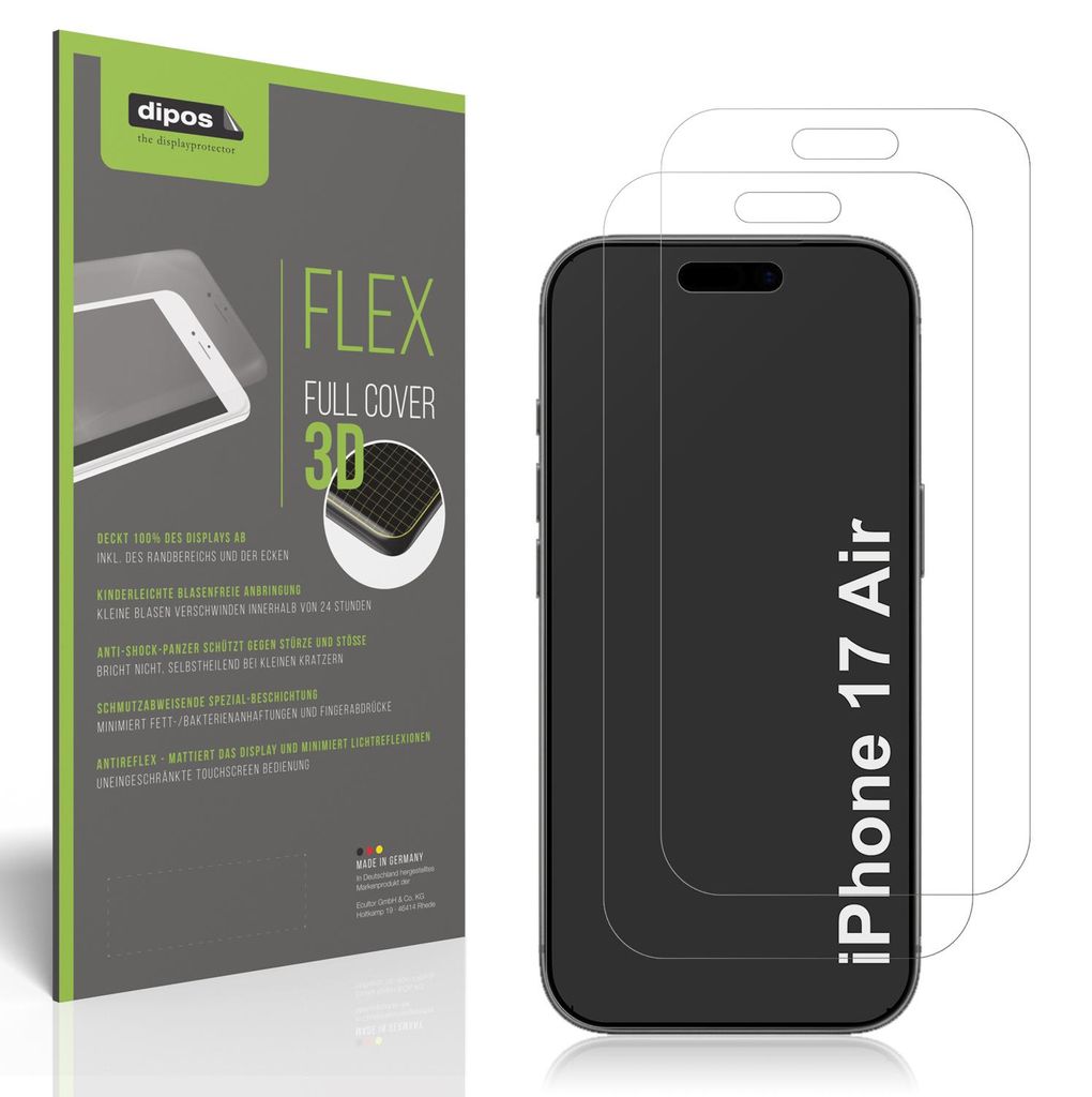 2x Pellicola protettiva opaca per Apple iPhone 17 Air Immagine del prodotto 