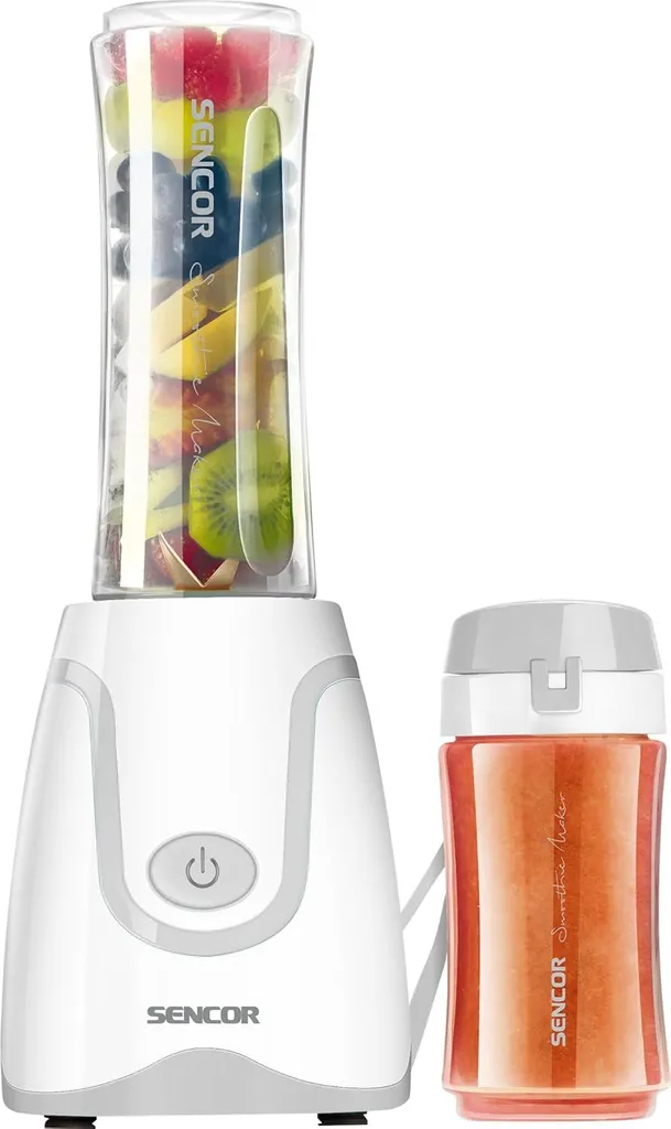 Mini Frullatore Sencor 500W Ultrapotente: 2 Bottiglie Tritan e Lame Titanio