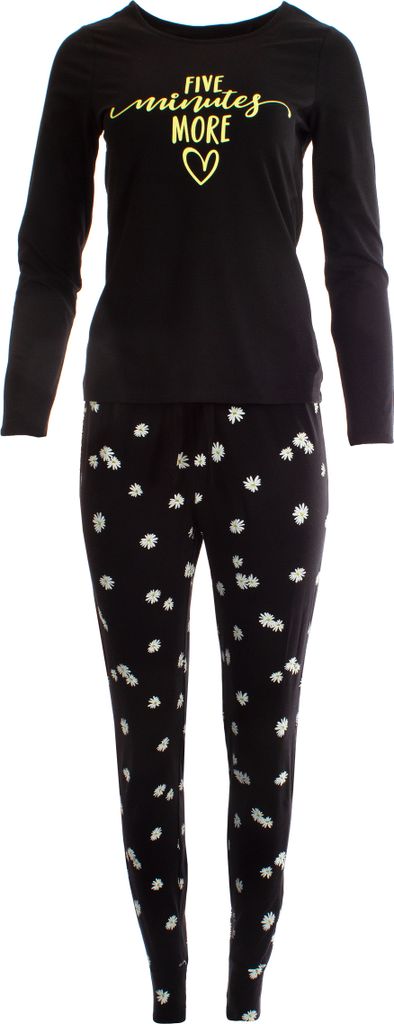 Damen Pyjama Schlafanzug 2-teilig mit Hose & Oberteil Five Produktbild 