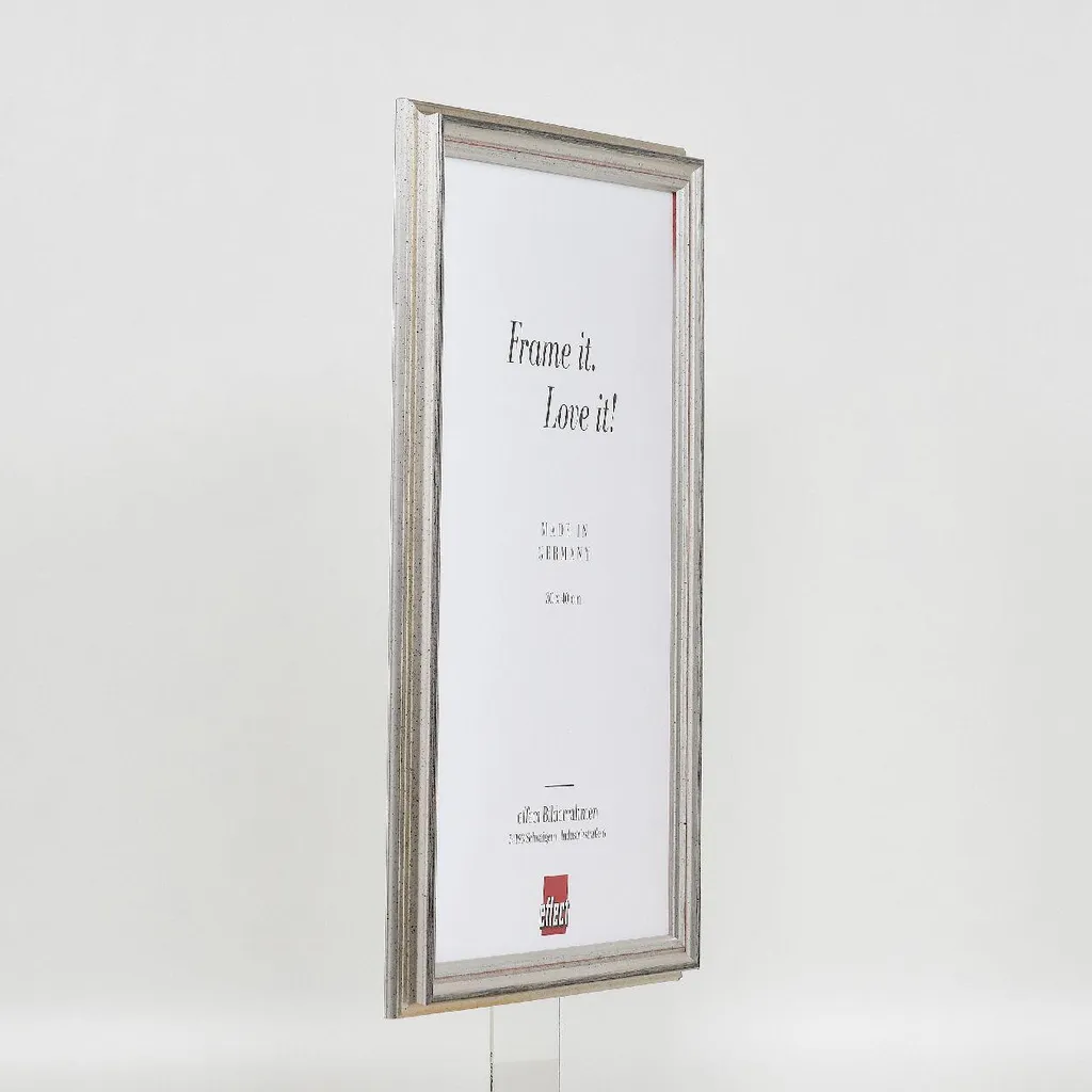 FRAMO 35mm Cornice Per Quadri 45x32 Cm | MDF Laminato Con Vetro Acrilico Antiriflesso | Fatta In Germania | Colore Blu/Antracite