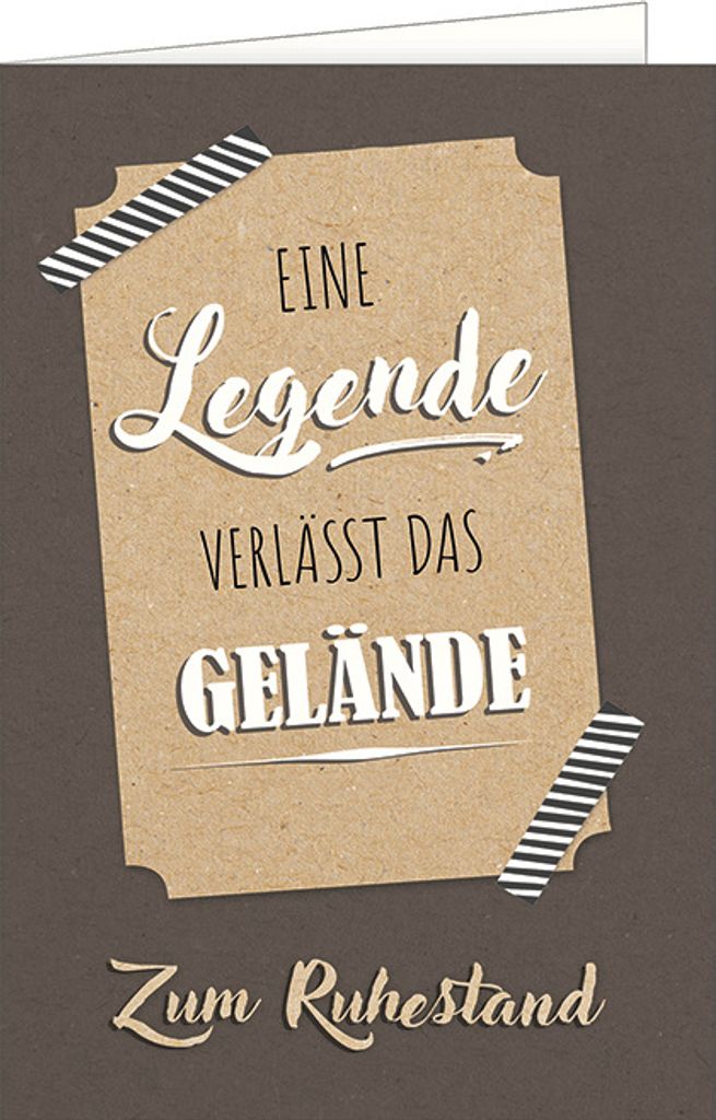 Ruhestand Glückwunschkarte zur Rente mit Briefumschlag, Produktbild 