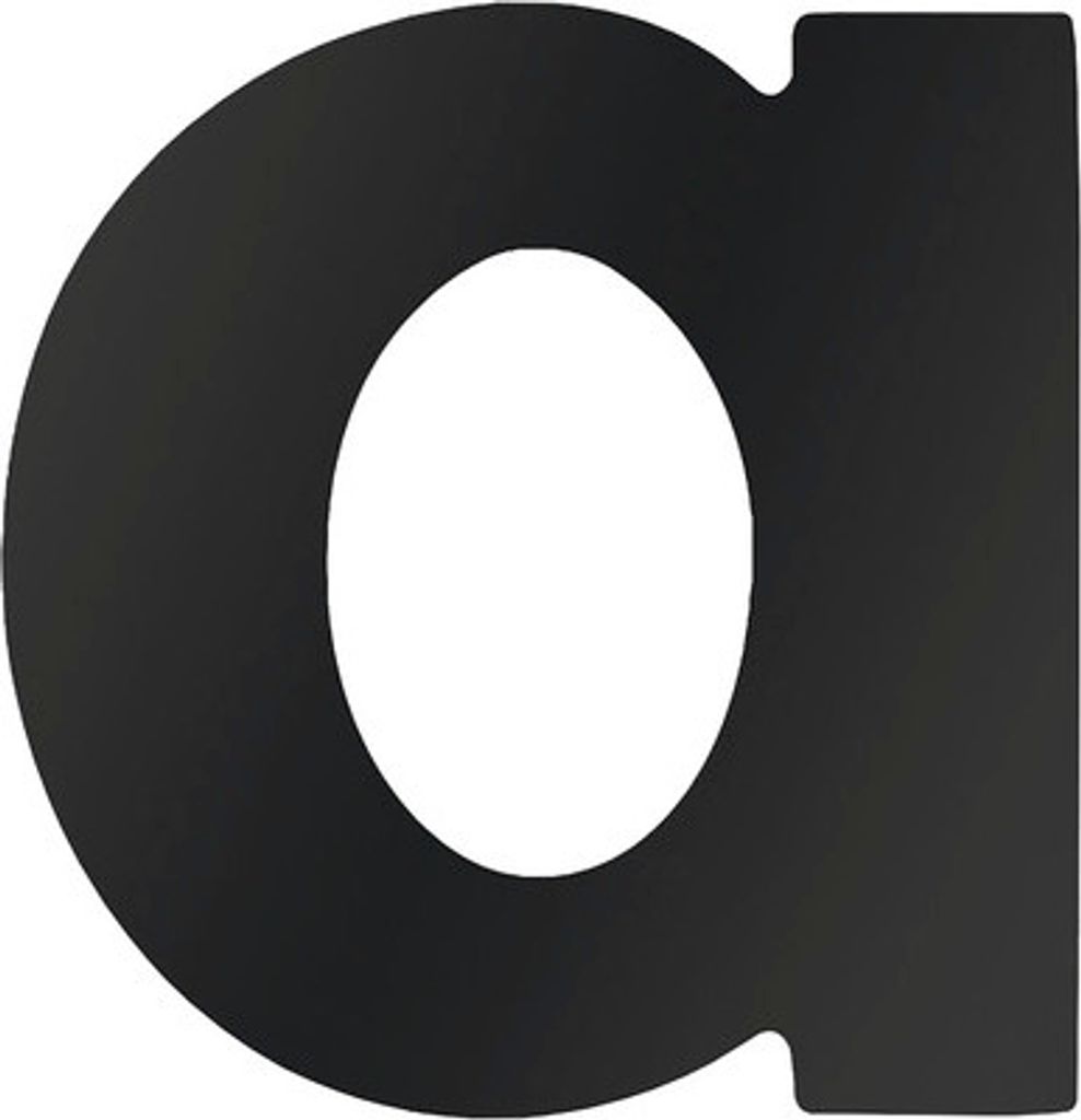 Hausnummer Meister a 58 mm schwarz