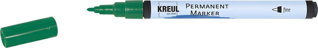 KREUL 47814, Grün, Feine Spitze, Grün, 1 mm, 2 mm, Karton, Keramik, Folie, Glas, Leder, Metall, Papier, Kunststoff, Gummi, Stein, Polystyrol,...