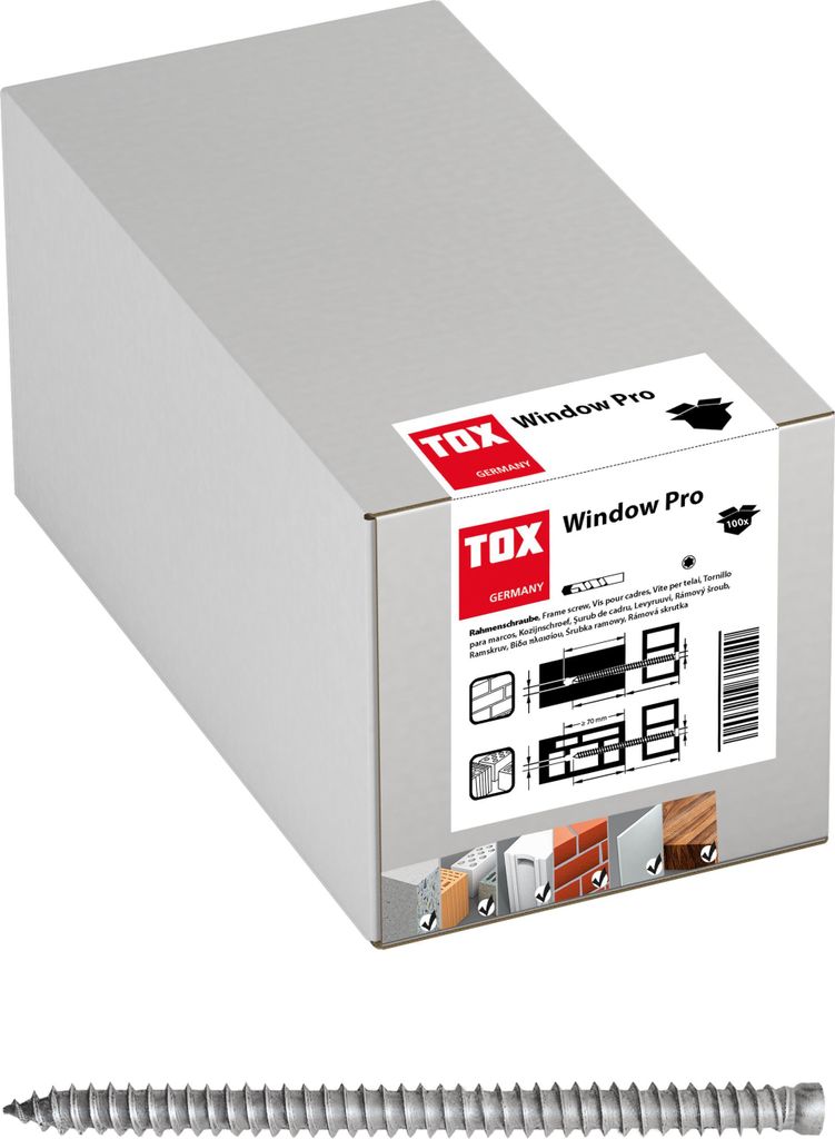 TOX Fensterrahmenschraube Window Pro 7,5x212 mm / innen