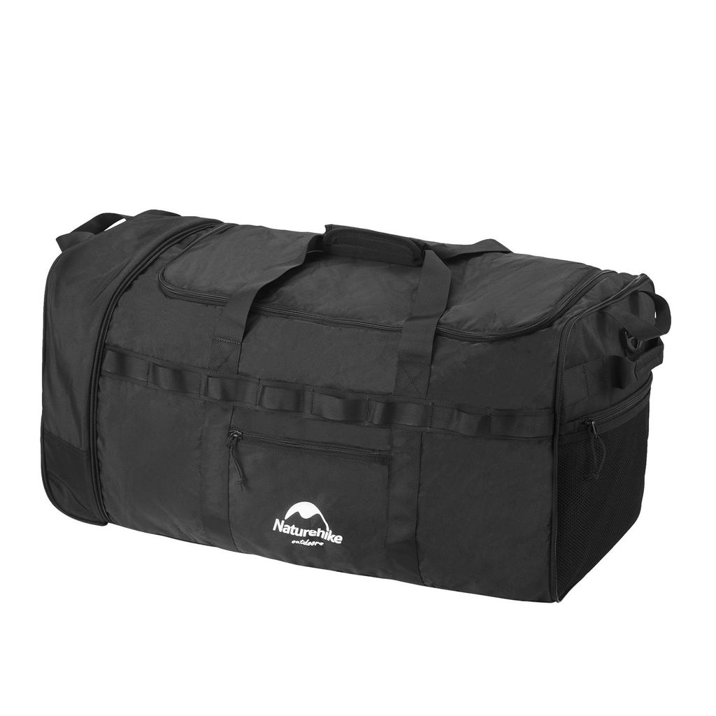 Naturehike XS03 Faltbare Trolleytasche – 88L – Mit Rollen – Schwarz