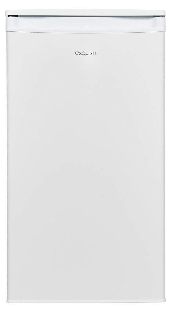 A white upright refrigerator is shown against a white background.