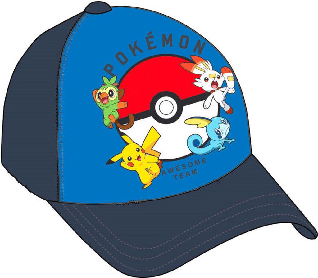 Pokemon Kappe 'Awesome Team Pokemon' - 52 - 54 cm