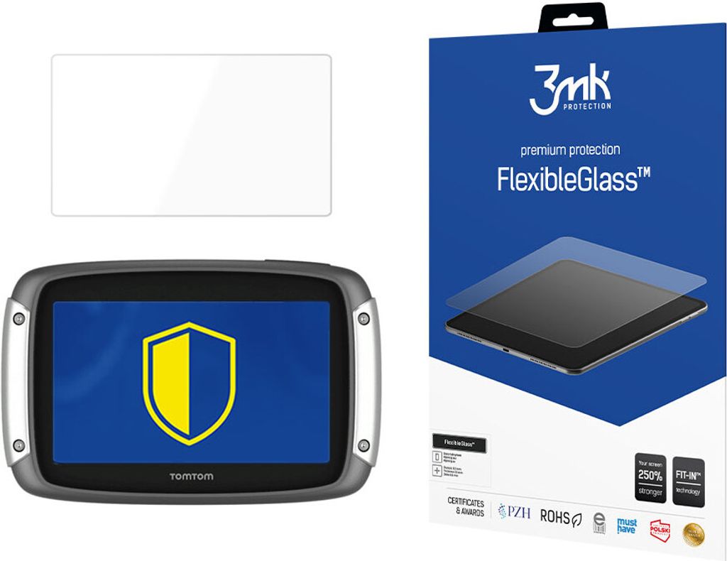 3mk Display Hybridglas FlexibleGlass für TomTom Rider 0,3mm 7H