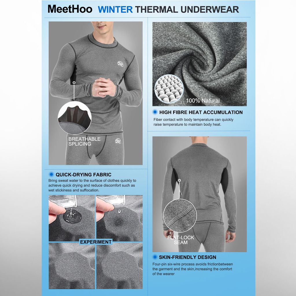Herren Thermo Sportunterwäsche Set Herren Thermounterwäsche Produktbild 4