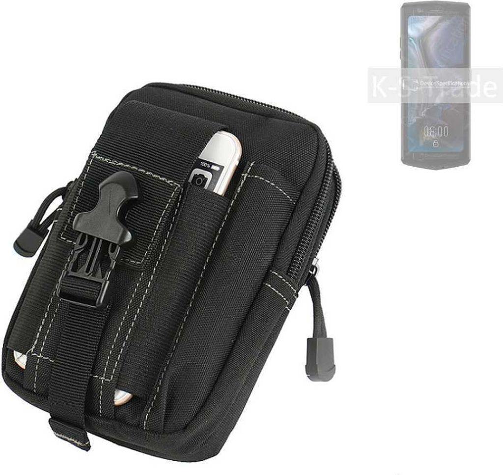 K-S-Trade Gürtel Tasche kompatibel mit Cubot Pocket 3 Gürteltasche Holster Schutz Hülle Handy Hülle Smartphone outdoor Handy-Hülle schwarz
