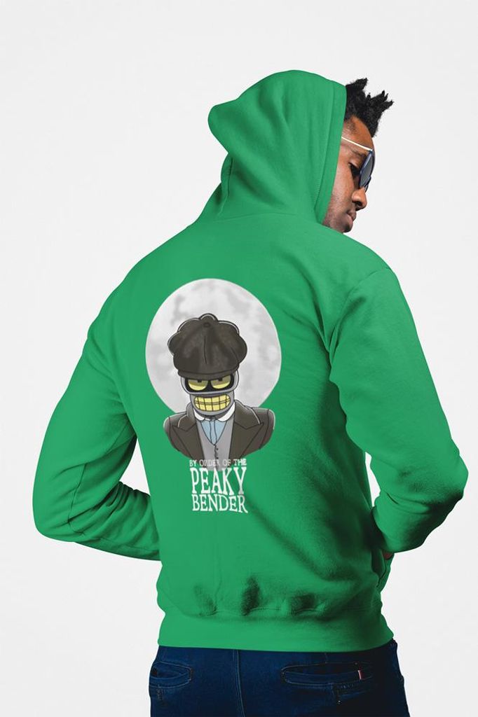 D&B Uni Hoodie ZIPMO00021 Bender Grün-Größe 2XL
