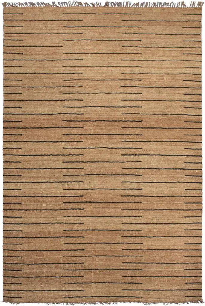 Tapis de jute rectangulaire TASNIM : Décoration bohème chic durable