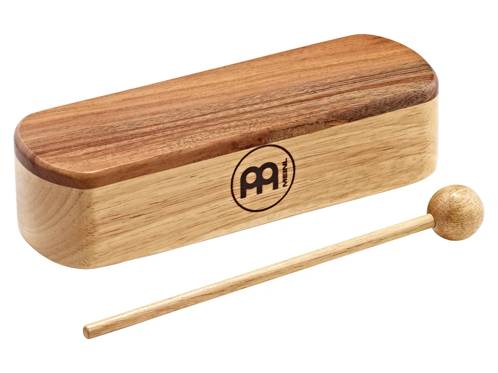 Bloc de bois Meinl PMWB1-L Wood Block Large pour rythmes de batterie