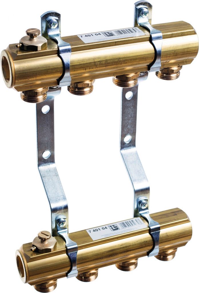 TECE Verteiler 1" für alternative Rohrverbindungen 3 Heizkreise (Nr. 740103)