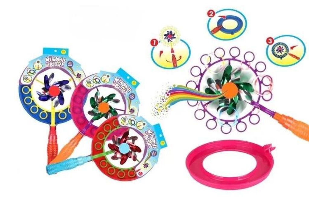 Set mit Windrad-Seifenblasen – Pro Kids