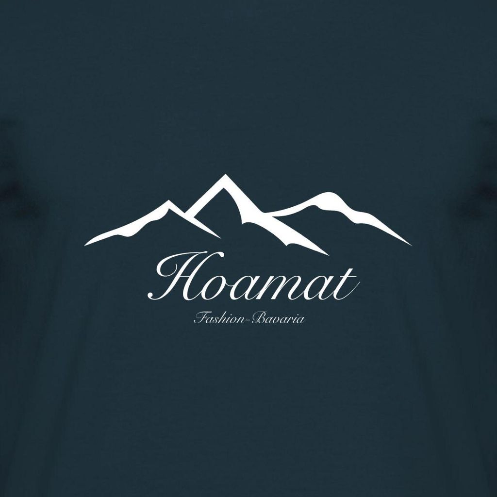 Spreadshirt Hoamat Heimat Bayern Alpen Männer T-Shirt, S, Navy